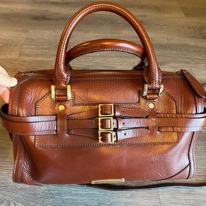 Burberry leather satchel bag